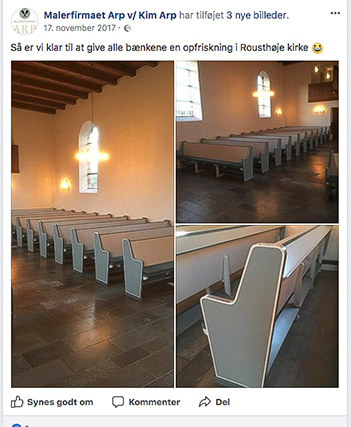 Kim Arp benytter sig alene af Facebook til annoncering. Det er billigere end at sætte en annonce i den lokale avis. Telefonbogen bruger han heller ikke mere - det er der ingen, der gør, mener han. Men alle er efterhånden på de sociale medier - derfor skal han også være der!