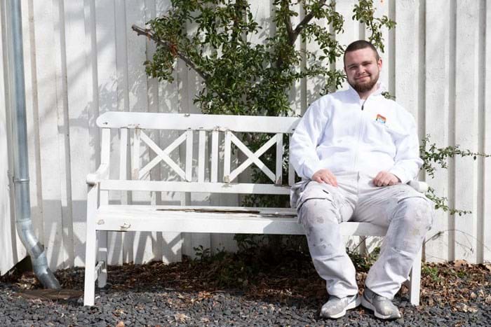 Sigurd Pedersen er 2. års lærling. Foto Søren Hytting.