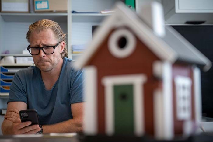 Malermester Bo Almlev har drevet malerfirmaet Leif Jensen i 10 år. Foto Søren Hytting