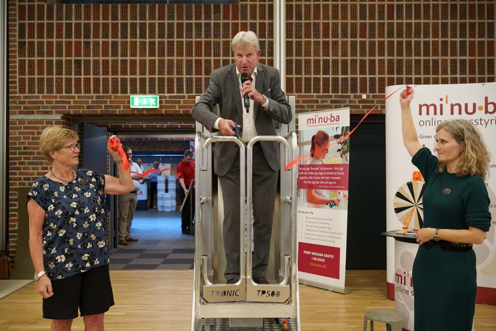Danske Malermestres formand Per Vangekjær har åbnet årets Nyborg Stævne. Foto Alex Tran