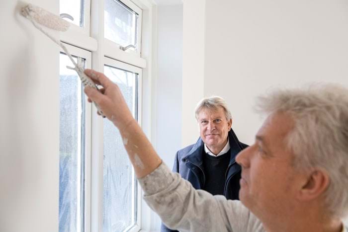 Formand for Danske Malermestre Per Vangekjær mener, at det er alvorlig brist, at der ikke er en overbygningsuddannelse i malerfaget. Foto Søren Hytting